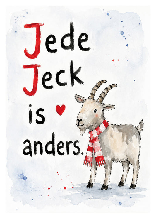 Postkarte „Jede Jeck is anders“ – Hennes