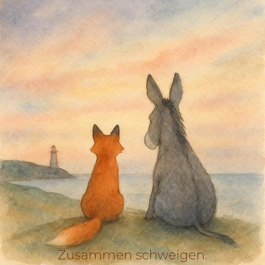 MutMachkarte mit Umschlag - Format 15x15 - Zusammen schweigen